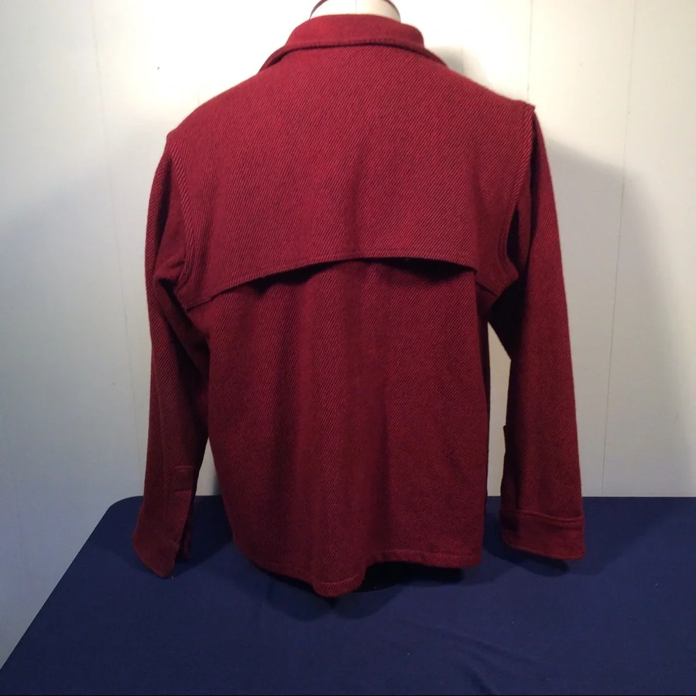 Men's Red Wool Jacket - Picture 3 of 10